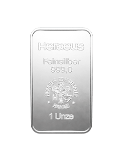 31,1 Gramm Heraeus Silberbarren